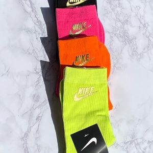 Chanel and Nike socks